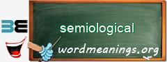 WordMeaning blackboard for semiological